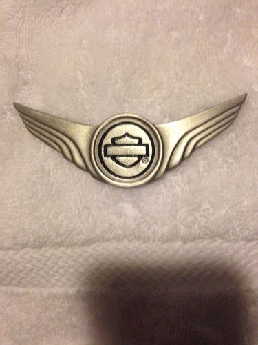 Harley davidson bar shield wing medallion badge