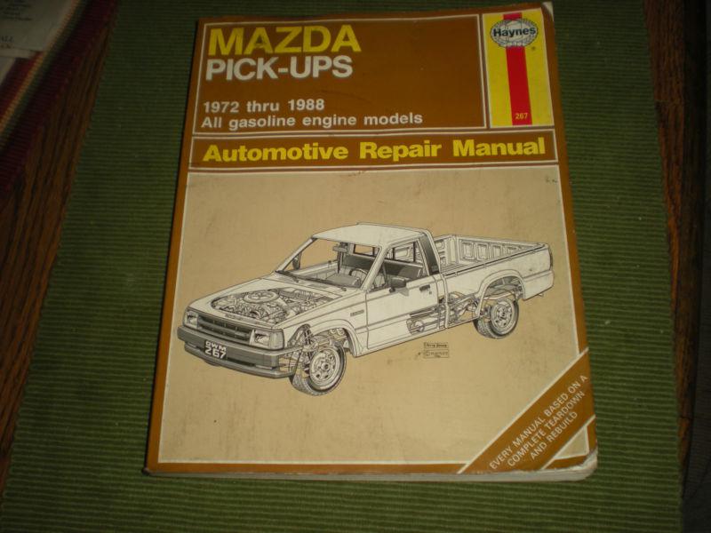 Mazda pick-ups haynes manual 1972 thru 1988 all gasoline enginr  vintage stuff