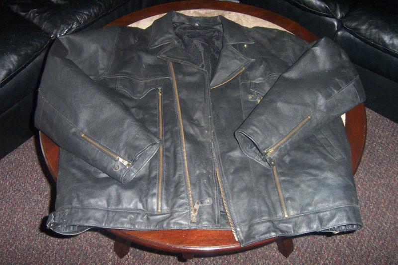 Mens leather jacket size 56 used only once