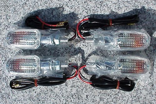 Chrome billet signals for honda kawasaki suzuki yamaha