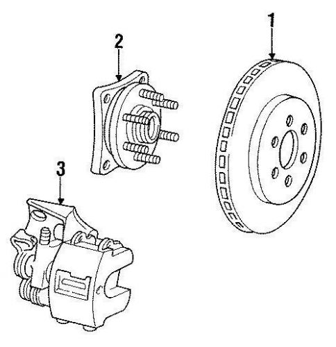 Chrysler oem dodge disc brake caliper 4723607 image 3