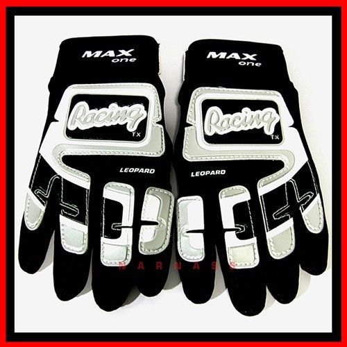 Motorcycle gloves racing max one black size "m"  (58)a