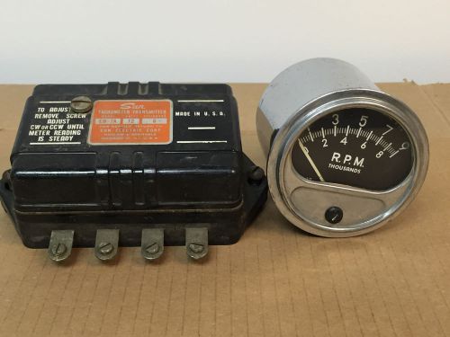 Vintage original 1960&#039;s sun tachometer 9k with a  6 cyl. sending unit used