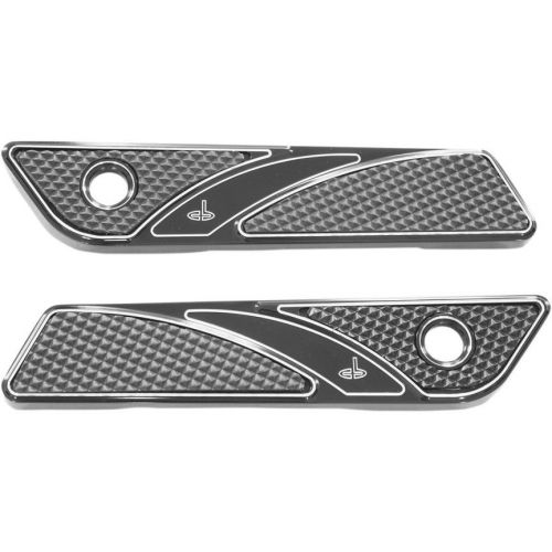 Carl brouhard chrome elite saddlebag hinge covers for 2014-2015 harley touring