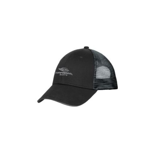 Chaparral boats black/silver double mesh snap back cap hat