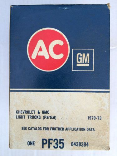 Ac gm type pf-35 oil filter vintage white no. 6438384