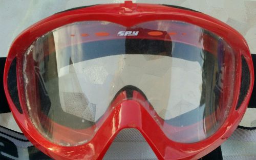 Red spy dirt bike goggles