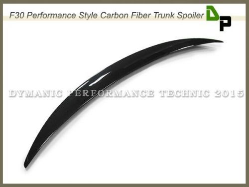 Carbon performance style trunk spoiler for bmw f30 3-series sedan 2012-2015
