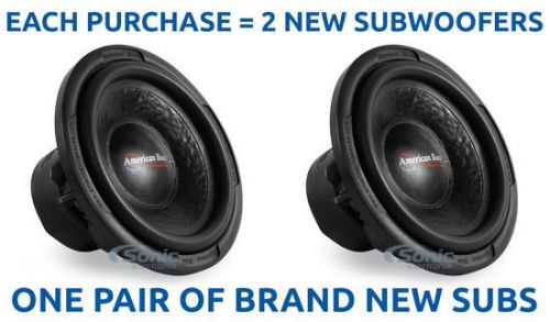 2) american bass tnt1244 1200 watt 12" dual 4-ohm tnt series car subwoofers