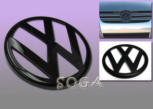 Gloss black mk4 99-05 golf vw front grill grille emblem 1999 2000 2001 2002 2003