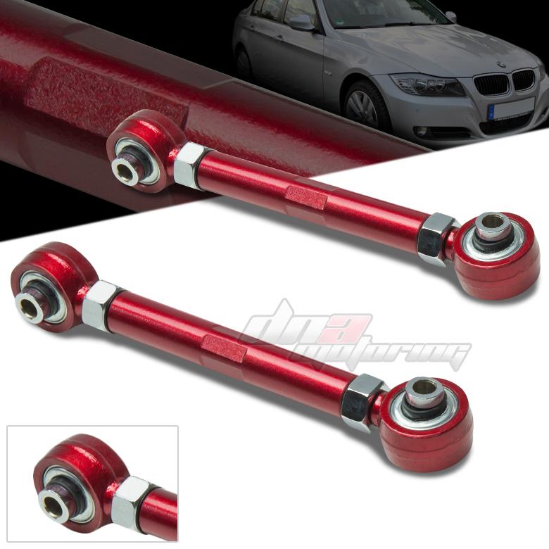 06-11 bmw e90 e92 3-series 328/335 red adjustable rear camber suspension kit/arm