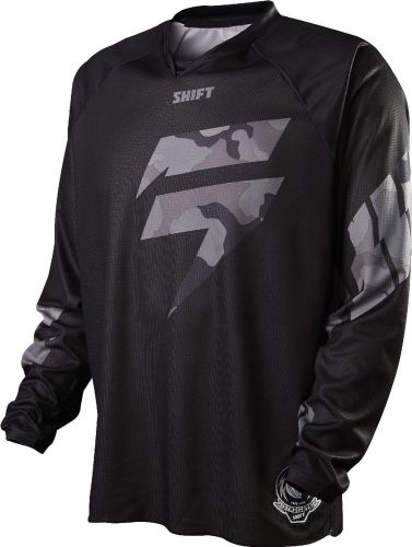 Shift black camo recon logo dirt bike jersey 2015 mx atv gear