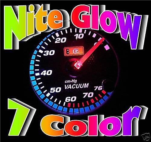 Performance vacuum 2&#034; gauge 52mm meter  mirror lens