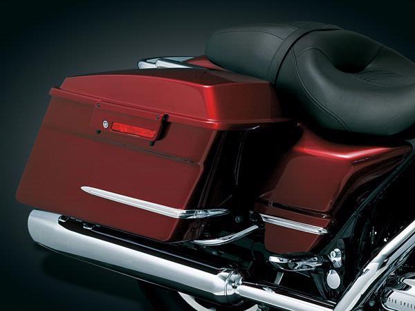Kuryakyn 8645 chrome side cover & saddlebag accent for 1993-2008  harley touring