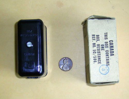 Rcaf (royal canadian air force) aviation resistance box ref. no. 5c/586 nos