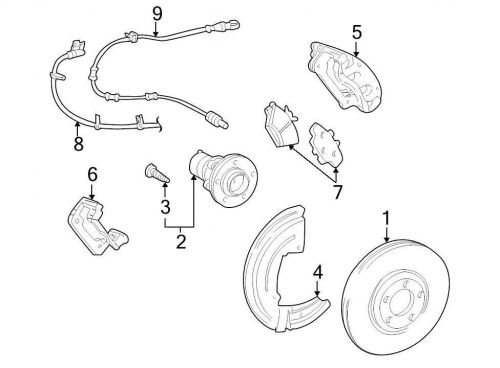 Ford oem disc brake caliper 3w4z2b121ab image 5
