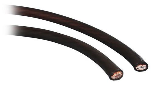 Rockville r0g100 black 0 gauge awg 12 foot car amp power/ground wire cable