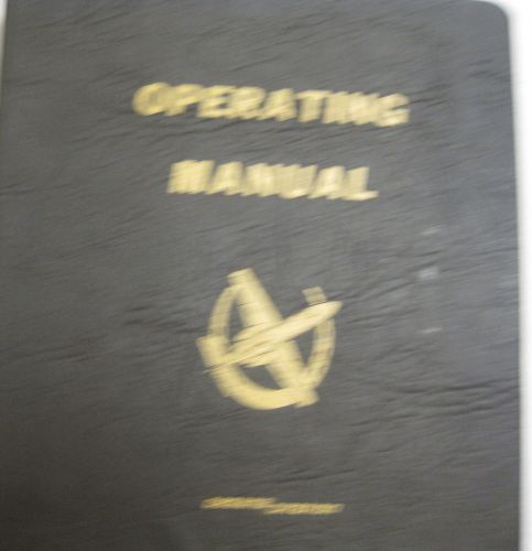 Citation original nationaljet industries flight training manual &amp; ops. manual