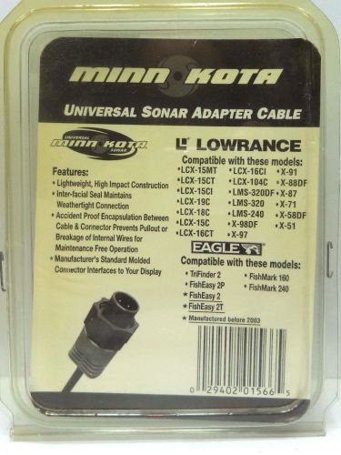 Minn kota mkr-us-4 hummingbird universal sonar 3 pin adapter cable 1852053