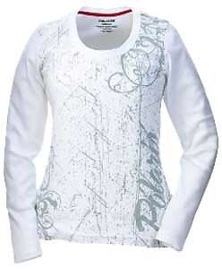 Polaris women's ladies script long sleeve scoop neck shirt - xl or 2xl - new