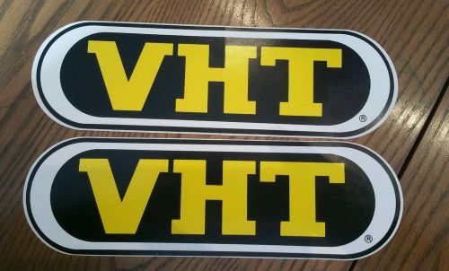 2 pcs vht drag racing decals nhra contingency stickers approx size 9.5" x 2.75"