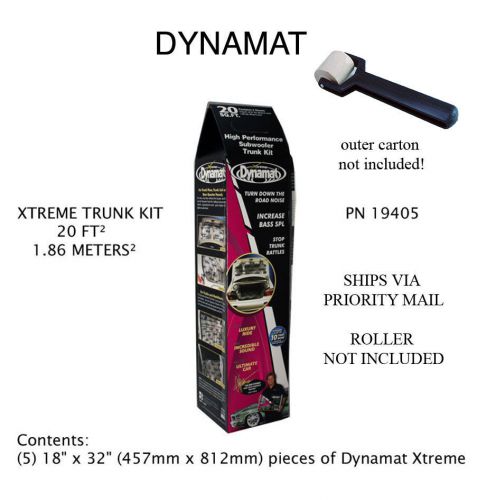 Dynamat xtreme trunk kit extreme 19405 + roller 20 ft²