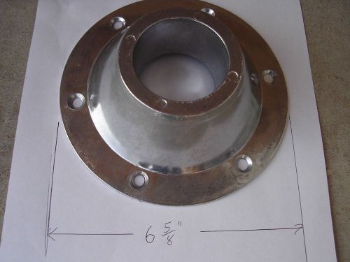 Rv cast aluminum surface mount pedestal table leg base 6 5/8&#034;dia for 2-1/4&#034; pole