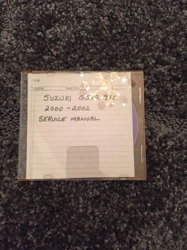 Purchase Suzuki Gsx-r750 Gsxr R750 2003 03 Oem Stock Owners Manual in