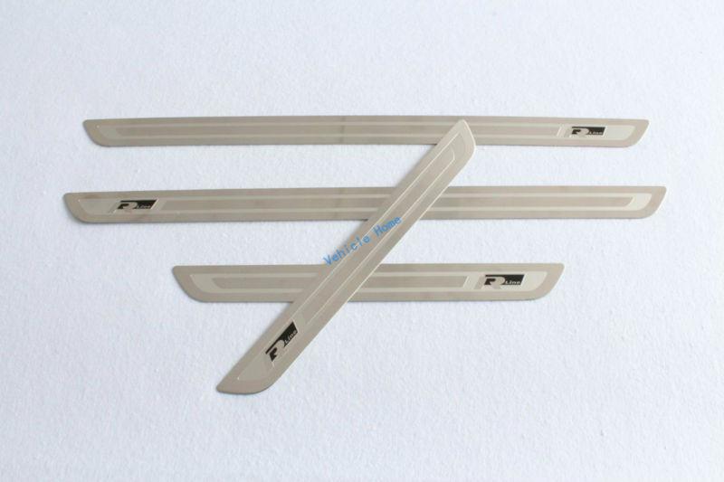 4 pcs r chrome door sill scuff plate guards sills for vw passat cc 2008-2013