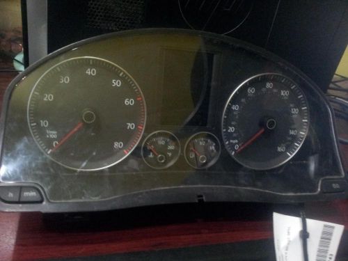 Volkswagen jetta speedometer cluster; (cluster), vin k (8th digit), mph, w/mul
