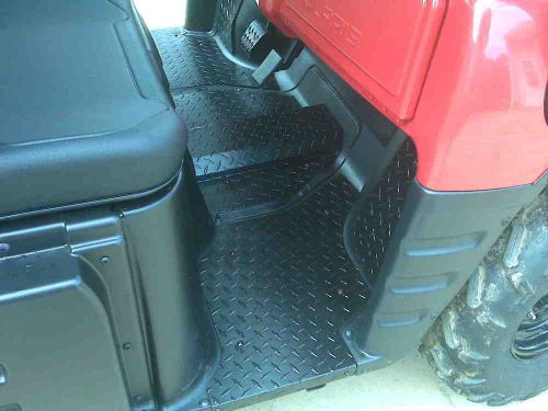2002-2006 polaris ranger reg cab &amp; 6x6 blk diamond plate floor boards
