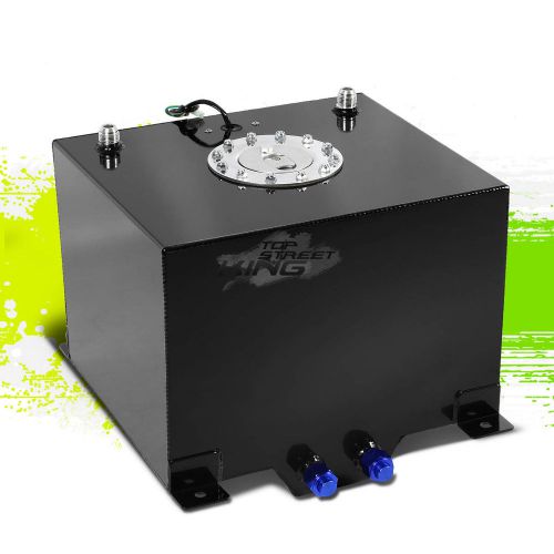 8 gallon/30.5l lightweight black aluminum gas fuel cell tank+sender 15x12.5x10"