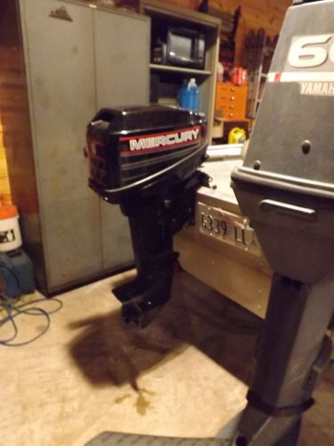 Mercury outboard, 6  hp . rope start, tiller steered