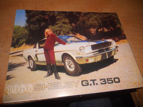 1966 shelby gt-350 mustang cobra gt 350 factory dealership sales brochure