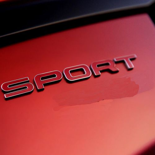 Car auto truck badge emblem sticker tailgate metal red sport for lander rover