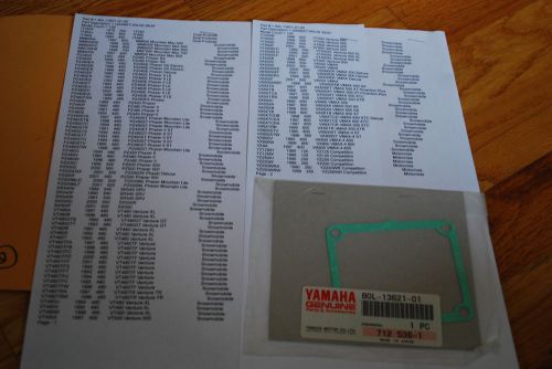 Yamaha  valve seat gasket 109 models yz vx vt pz sr sx 80l-13621-01