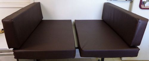 Set of 38" x 22" rv camper palamino dinette cushions bed chocolate