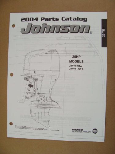 2004 omc johnson 25 hp j25tesra j25telsra outboard motor parts catalog 5005675