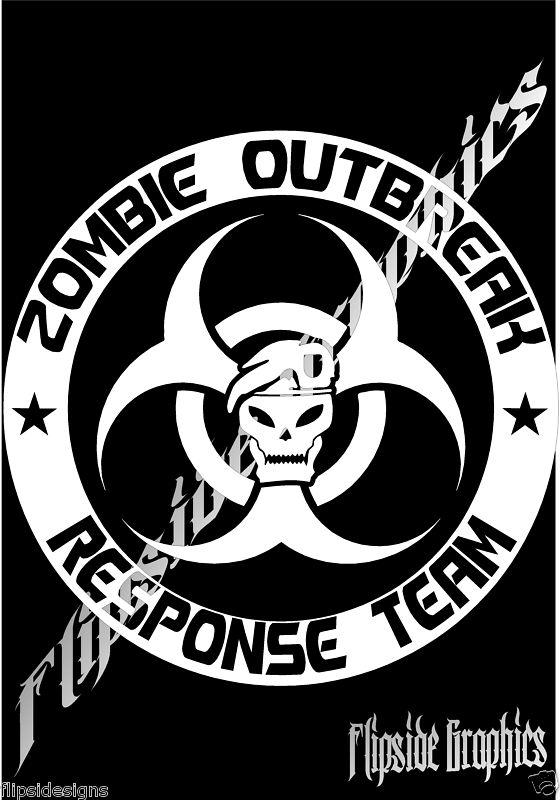 Team zombie elite decal  custom  graphics window car truck vinyl 8"