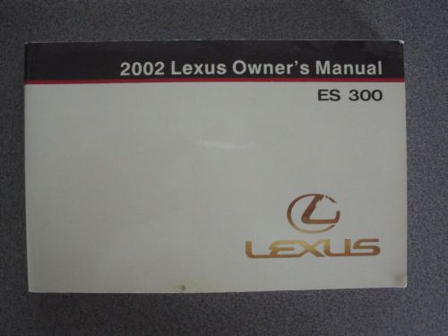 2002 lexus es300 sedan owner&#039;s manuals 02