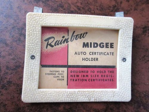 Rainbow midgee holder for the &#039;new&#039; ibm registration card visor or steering post