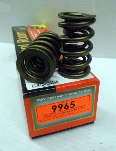 Isky 9965 valve springs dual damper gold stripes 1.560" od .680" max lift set/16
