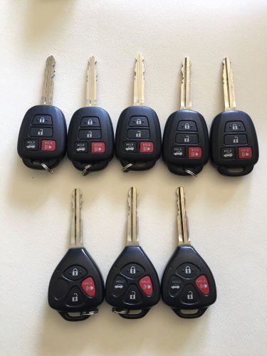 Lot of 8 - toyota key fob remotes keyless entry  hyq12bdm hyq12bel