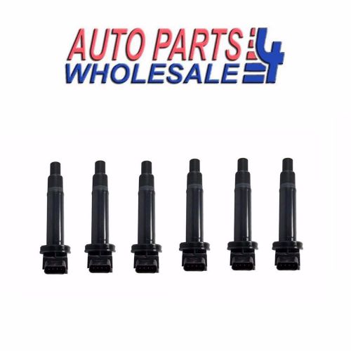 6pcs new ignition coil for es300 rs300 avalon camry highlander uf378 bic032(6)