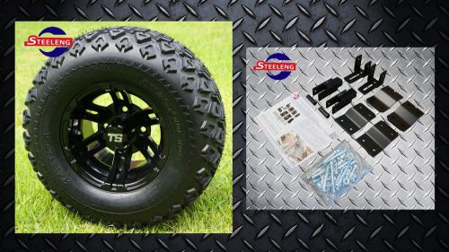 Yamaha g2/g9 electric/gas golf cart 4" lift kit + 10" wheels and 20" at tires