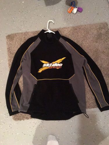 Ski-doo snowmobile fleece pull-over xl black
