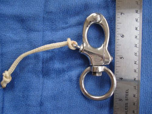 4&#034;  stainless steel snap shackle