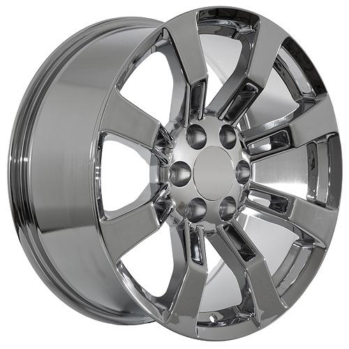22" inch gmc truck sierra yukon denali chrome rims wheels