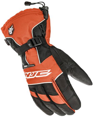 Hjc adult 2016 orange storm snowmobile gloves l