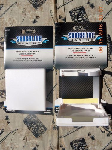 Shoreline marine boat cup holders - lot of 2 - for rv , boat, camper, outdoors